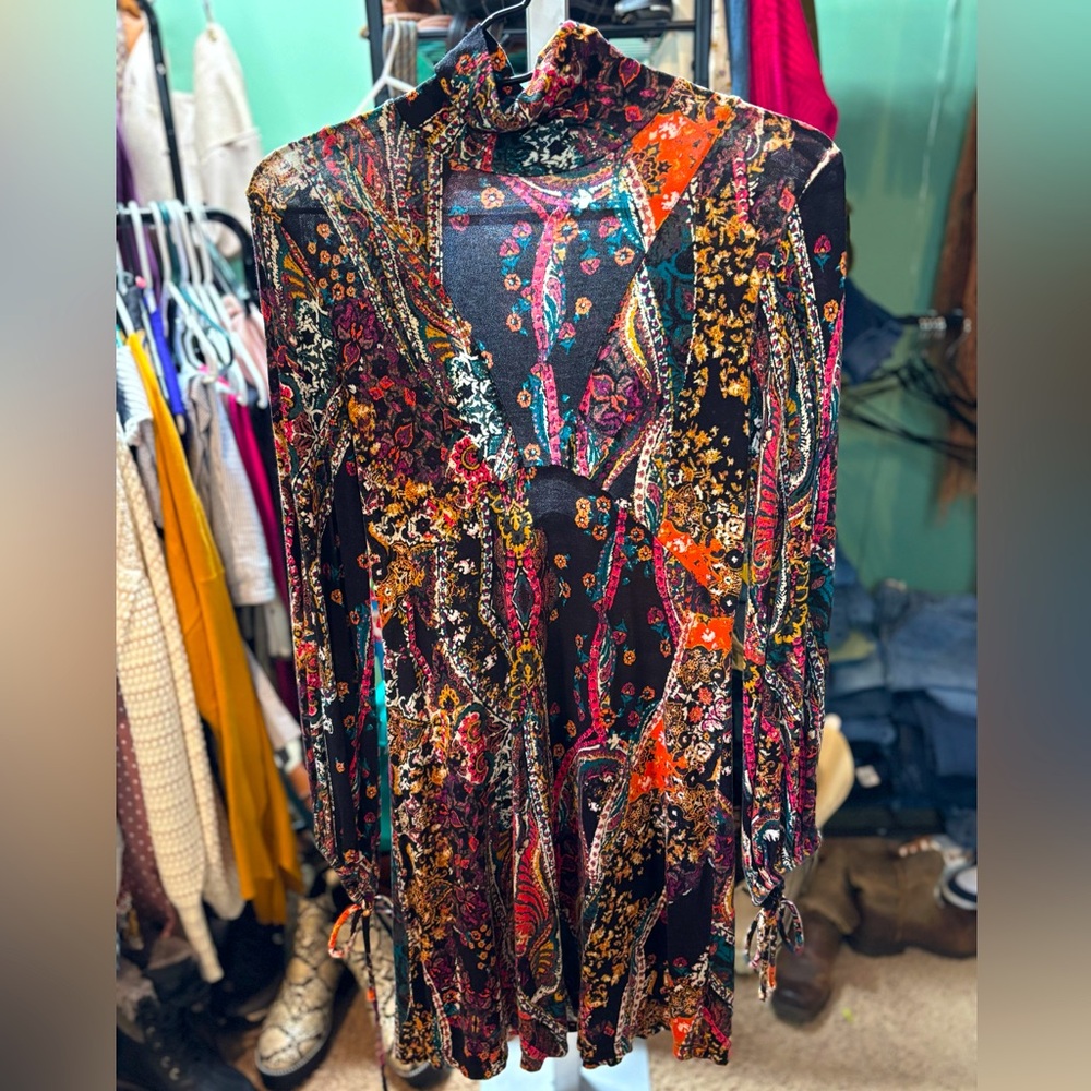 Free People Multicolor Paisley Dress